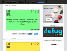 Tablet Screenshot of life-hax.com
